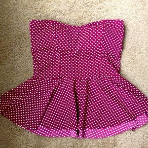 XS Lime Ricki Peplum Swim Top